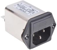 b84773a0006a000 EPCOS 6A, 250 V ac/dc Panel Mount IEC Inlet Filter B84773A0006A000, Tab