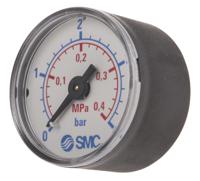 k8-4-40 SMC G 1/8 Analogue Pressure Gauge 0.4MPa Back Entry 40mm Outside Diameter