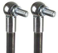 swv4101000020 Camloc Steel Gas Strut, with Ball & Socket Joint, End Joint, 880.0mm Extended Length, 400.0mm Stroke Length