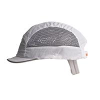 airc00v03str SURFLEX White Short Peaked Bump Cap, PPE Protective Material