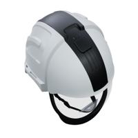 v1-bk Penta Visarc White Hard Hats with Chin Strap, Adjustable