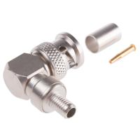 r142184000w Radiall, Plug Cable Mount BNC Connector, 75Ω, Crimp Termination, Right Angle Body
