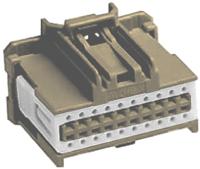 34729-0202 Molex, Stac64 Automotive Connector Socket Brown Through Hole 20 Way, Crimp Termination