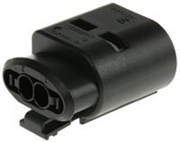1-967412-2 TE Connectivity, Junior Power Timer Automotive Connector Socket Black Cable Mount 2 Way