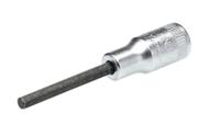 01450008 STAHLWILLE 1/4 in Drive Bit Socket, Hex Bit, 1/8in, 55 mm Overall Length