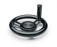 161-1995 RS PRO Black Glass-Fibre Reinforced Technopolymer Hand Wheel, 160mm diameter