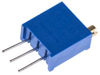 3296w-1-500lf 50Ω, Through Hole Trimmer Potentiometer 0.5W Top Adjust Bourns, 3296