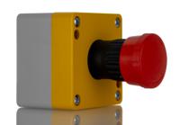 242-0842 RS PRO Twist Release Emergency Stop Push Button, Surface Mount, 1NC, IP65