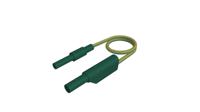 934043188 Hirschmann Test & Measurement Test lead, 32A, Green/Yellow, 2m Lead Length