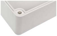 192-0709 RS PRO Grey ABS Enclosure, IP65, IK09, Grey Lid, 88.2 x 64.3 x 41.7mm