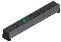 1581h4dp Hammond IEC C13 4 Gang Power Distribution Unit, 10A, 100 → 240 V ac