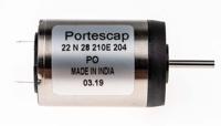 22n28-210e204 Portescap Brushed DC Motor, 3.8 W, 12 V dc, 7.3 mNm, 5900 rpm, 2mm Shaft Diameter