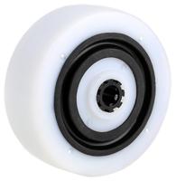hur10036x12paf-white Tente White Polyamide Quiet Operation Trolley Wheel, 320kg