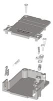fkc3ae-1727040117 FCT from Molex FKC Series ABS Angled D Sub Backshell, 25 Way, Strain Relief