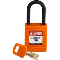 150230 Brady LOTO-101 Key Weatherproof Nylon, Plastic Padlock, 6.35mm Shackle, 38.00mm Body