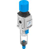 ms4-lfr-14-d6-e-p-m-ag-bar-f1a-b Festo MS4 Filter Regulator, 40μm, G 1/4, Manual, 10 bar, MS4-LFR-1/4-D6-E-P-M-AG-BAR-F1A-B