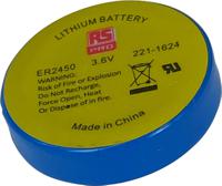221-1624 RS PRO ER2450 Button Battery, 3.6V, 24.5mm Diameter, Single