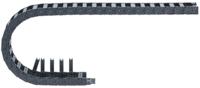 1400050048 Igus 1400, e-chain Black Cable Chain - Flexible Slot, W50 mm x D21mm, L1m, 48 mm Min. Bend Radius, Igumid G