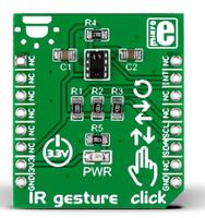 mikroe-2086 MikroElektronika IR Gesture Gesture Tracking mikroBus Click Board for 74HC32