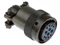 kpt06f14-12s ITT Cannon, KPT, Copper Alloy 12 Way Cable Mount MIL Spec Circular Connector Plug, Socket Contacts,Shell Size 14,