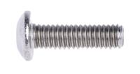 183-8604 RS PRO Stainless Steel Hex Socket Button Screw, ISO 7380, M3 x 10mm