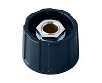 a2523060 OKW 23mm Black Potentiometer Knob for 6mm Shaft Round Shaft, A2523060