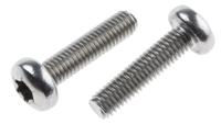 262-6042 RS PRO Hexalobular Recess M6 Pan A2 304 Stainless Steel Machine Screw ISO 14583 M6 x 25mm