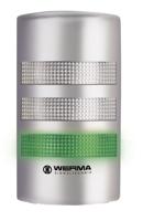 69130068 Werma FlatSIGN Series Red/Green/Yellow Signal Tower, 3 Lights, 115 → 230 V, Wall Mount