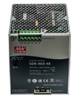 sdr-960-48 MEAN WELL SDR Switched Mode DIN Rail Power Supply, 180 → 264V ac ac Input, 48V dc dc Output, 20A Output, 960W
