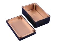 1594rdbk Hammond 1594R Series Black ABS, Plastic Enclosure, IP54, Flanged, Black Lid, 132 x 66 x 43mm