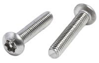 621-2669 RS PRO Plain Button Stainless Steel Tamper Proof Security Screw, M4 x 20mm
