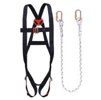 far1101 JSP Fall Arrest Kit with Draw String Bag, Harness, Lanyard