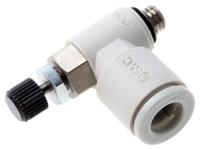 as1201fm-m5-06 SMC AS-FM Series Threaded Speed Controller, M5 x 0.8 Male Inlet Port x M5 x 0.8 Male Outlet Port x 6mm Tube Outlet Port