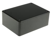 1591ssbk Hammond 1591 Series Black ABS Enclosure, IP54, Black Lid, 110.1 x 82.2 x 44mm