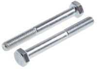917-3093 RS PRO Bright Zinc Plated Steel, Hex Bolt, M5 x 45mm