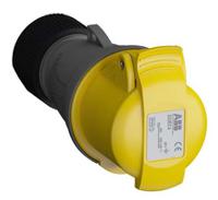 2cma102030r1000-232ec4 Amphenol Industrial, Easy & Safe IP44 Yellow Cable Mount 2P + E Industrial Power Socket, Rated At 32A, 110 V