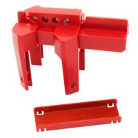 s3080 Master Lock Red Zenex Thermoplastic Ball Valve Lockout, 7mm Shackle