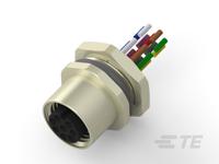 t4171320008-001 TE Connectivity Circular Connector, 8 Contacts, Front, M12 Connector, Socket, Female, IP67, M12 Series