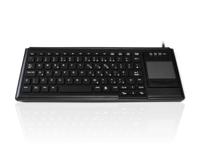 kyb500-k82f-ublk Ceratech KYB500-K82F-UB Wired USB Compact Touchpad Keyboard, QWERTY (UK), Black