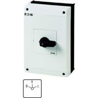 207234-t5b-4-8410i4 Eaton, 3P 3 Position 60° Star Delta Cam Switch, 690V (Volts), 63A, Short Thumb Grip Actuator