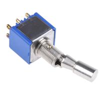 5646adbk2v APEM Toggle Switch, Panel Mount, On-On, DPDT, Solder Lug Terminal, 30V dc