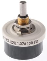 rt025as22r0kb Vishay 25W 22Ω Wirewound Rheostat, RT025AS22R0KB