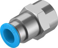 qsf-12-12-b Festo QS Series Straight Threaded Adaptor, G 1/2 Female to Push In 12 mm, Threaded-to-Tube Connection Style, 190653