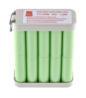 777-0399 RS PRO 24V NiMH Rechargeable Battery Pack, 1.3Ah - Pack of 1