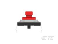 2425754-1 TE Connectivity Red Cap Tactile Switch, SPST 50mA 3mm Through Hole