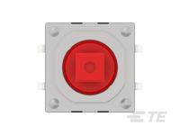 2425754-1 TE Connectivity Red Cap Tactile Switch, SPST 50mA 3mm Through Hole