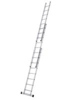44852 Zarges 3 x 10 Step Aluminium Extension Ladder, 6.65m Open Length