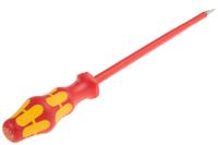 05006126001 Wera Slotted Insulated Screwdriver, 6.5 mm Tip, 200 mm Blade, VDE/1000V, 305 mm Overall