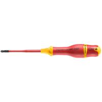 atpb1x100tve Facom Phillips Insulated Screwdriver, PH1 Tip, 100 mm Blade, VDE/1000V, 210 mm Overall