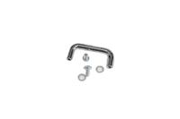 1427b Hammond Chrome Steel Drawer Handle 16 mm Height, 37mm Width, 5mm Length